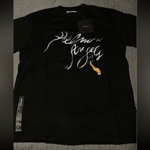 Palm Angels match logo tee Large